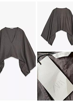 Нова стильна накидка з льону від zara