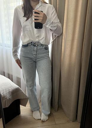 Джинси high waist wide leg