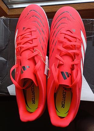 Чоловічі футбольні сороконіжки adidas predator club turf  id3784 оригінал нові р.44.5 червоні