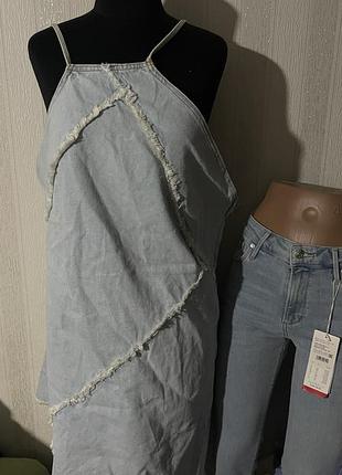 Джинсовий сарафан asos