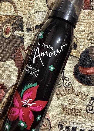 Спрей для тіла 150 ml. le jardin d’amour,квіткові,пряні:бергамот,троянда,фруктові ноти.