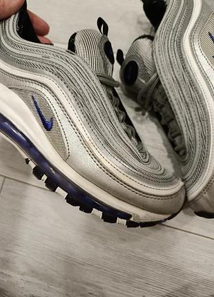 Кроссовки nike air max 97 в оригинальной серебристой расцветке