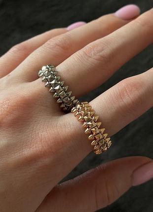 Кільце золоте та срібне clash de cartier