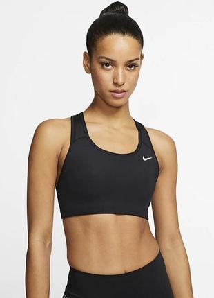 Чорний жіночий спортивний топ nike оригінал технологія dri fit