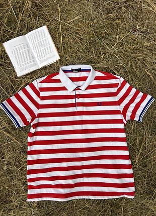 Поло fred perry «striped laurel wreath» bold polo