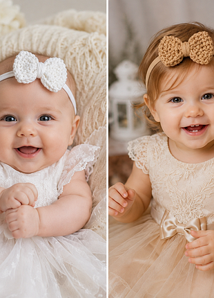 Детские повязочки. бантик. подарок девочке. newborn. повязочка