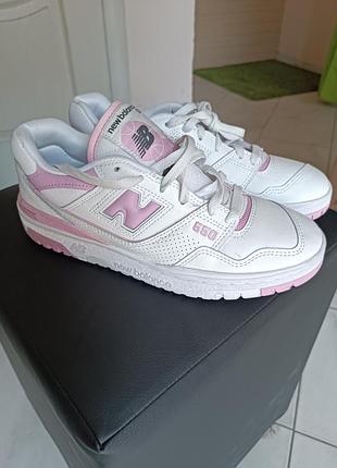Жіночі кросівки new balance 550 white bubblegum pink  original