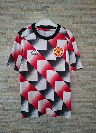 Спортивна футбольна клубна футболка 👟 ⚽️ adidas 🥅 🏃 manchester united 9-10 років, 140 см манчестер юнайтед