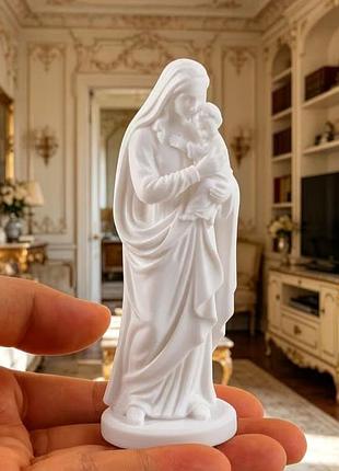 🕊️ статуэтка девая мария с младенцем 10 см 🤍 декоративная фигурка бороды ✨ Современный сувенир 🎁 подарок 🏡