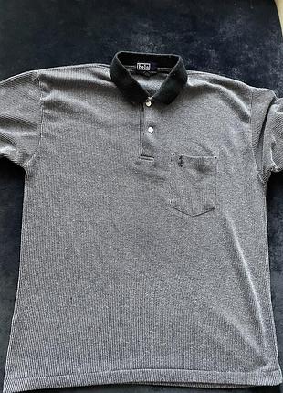 Чоловіче поло polo ralph lauren l/xl— фактурна в'язка / вафля
