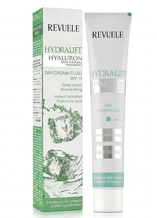 Крем-флюїд 35+ денний для обличчя hydralift hyaluron spf 15 revuele 50 мл
