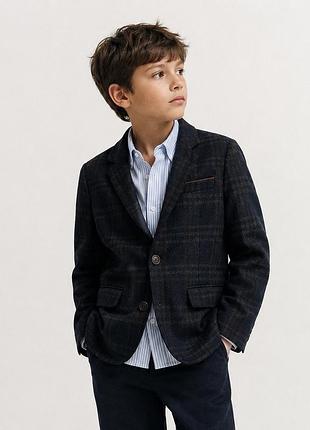 Піджак жакет zara для хлопчика з вовною в складі