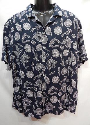 Чоловіча легка сорочка з коротким рукавом resort shirt р.54 034kr