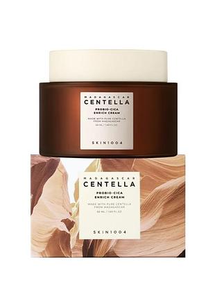 Новый обогащающий крем для лица skin1004 madagascar centella probio-cica enrich cream, 50 мл