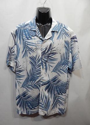 Чоловіча легка сорочка з коротким рукавом resort shirt р.56 036kr