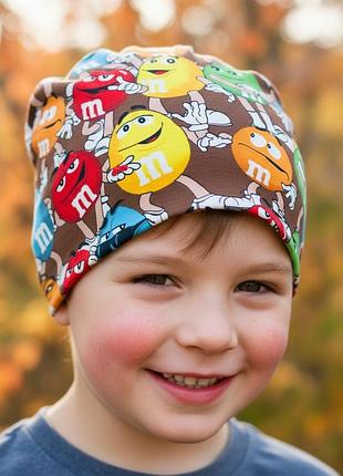 Шапка конфетки m&m размер 50-54