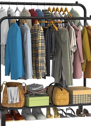 Подвійна стійка-вішак для одягу smart loft master rack сталева