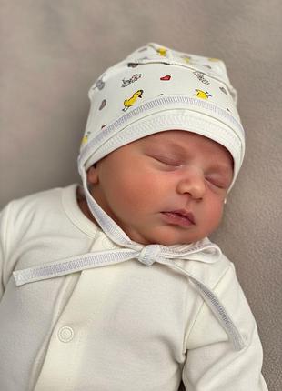 Шапочка на зав'язках циплята, розмір 36