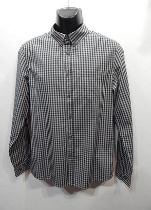 Мужская рубашка с длинным рукавом slim fit р.52 049drm