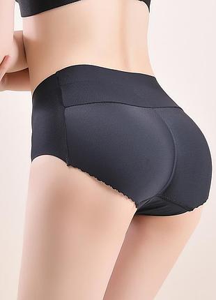 Трусики пуш ап черные короткие (70138) m