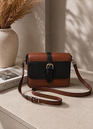 Сумка кросбоді accessorize чорно-коричнева