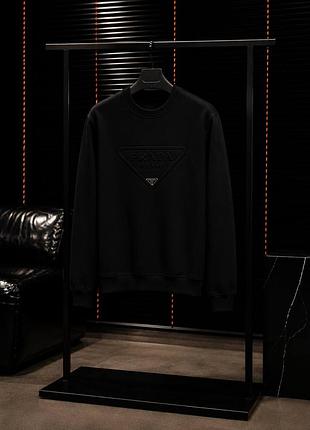 Чоловічий світшот prada в чорному кольорі