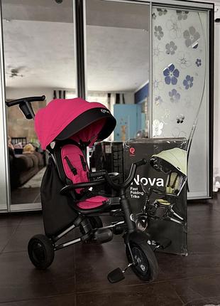 Триколісний складний велосипед дитячий qplay nova plus rubber