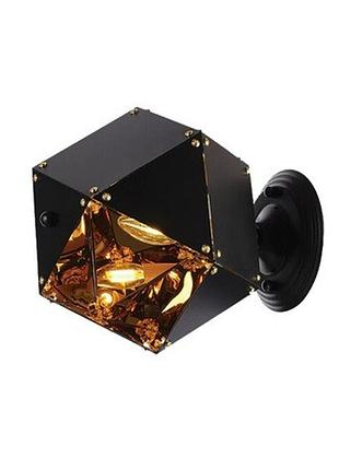 Светильник настенный бра levistella 756pr 5510-1, e27, черный с золотом, металл