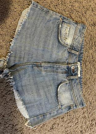 Джинсовые шорты zara trafaluc в идеальном состоянии (s / eur 36)
