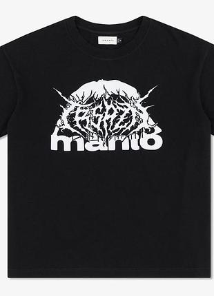 Чоловіча футболка manto t-shirt treasure zone чорна манто mma ufc bjj