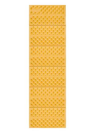 Килимок складний ixpe naturehike cnk2550ws030, алюмінієва плівка, 185x60x1.8 см, медово-золотий