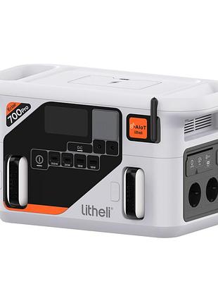 Портативная зарядная станция litheli 800 вт, 724 вт*ч, lifepo4 + 2 power bank