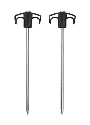 Колки металлические naturehike nh21yw133, 25 см, черные 2 шт
