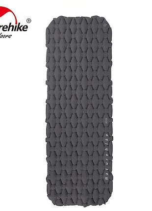 Матрас туристический надувной одноместный naturehike fc-10 nh19z001-p, 195х59х65 мм, графитовый для кемпинга