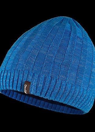 Водонепроникна шапка dexshell heathered rib knit beanie, onesize (56-58 см), блакитний