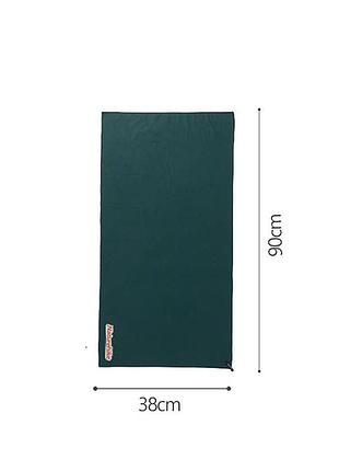 Полотенце быстросохнущее naturehike cnk2300ss010, 90*38, темно-зеленое