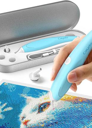 Беспроводная электрическая ручка caydo для алмазной мозаики (diamond painting pen) usb, легкий б/в