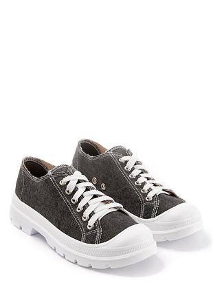 Кеды unisex ostin вареный чёрный 37