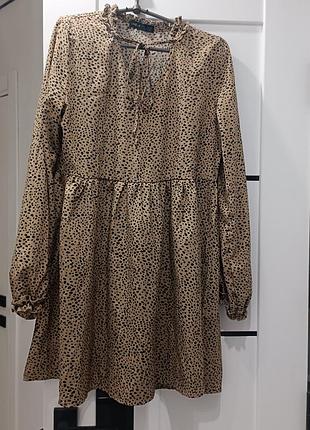Платье коричневое