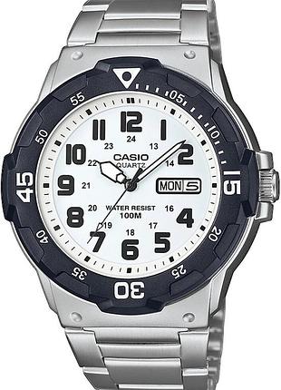 Мужские часы casio timeless collection mrw-200hd-7b водозащита 100 м белый циферблат