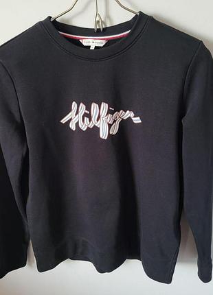 Tommy hilfiger embroidered script logo sweatshirt 2