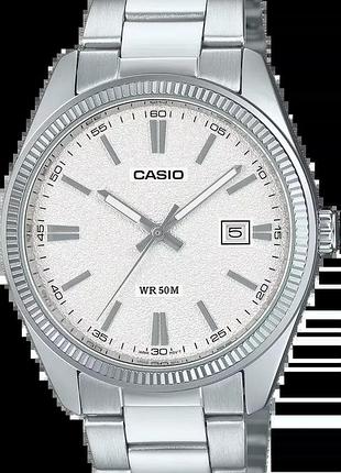 Мужские часы casio timeless collection mtp-1302da-7a белый циферблат