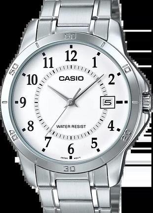 Годинник чоловічий casio timeless collection mtp-v004d-7b білий циферблат