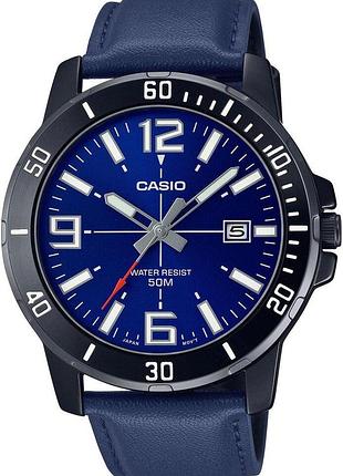 Годинник чоловічий casio timeless collection mtp-vd01bl-2b