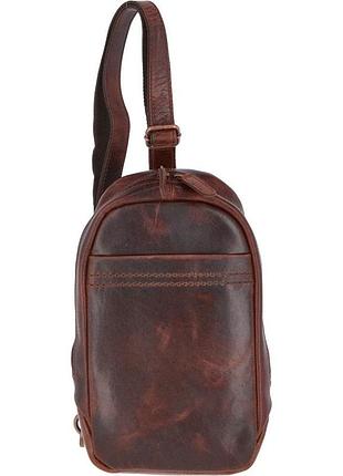 Cумка нагрудна ashwood perry vintage tan (рудий)