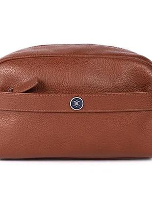 Несесер шкіряний brampton london aqualuxe tan (рудий)
