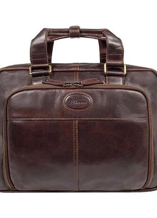 Сумка чоловіча для ноутбука 13 ashwood 8143 brown (коричневий)