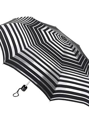 Парасолька жіноча fulton l354-041178 minilite-2 silver stripes (зріблясті смуги)