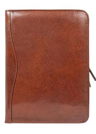 Папка ashwood a4 zip chestnut