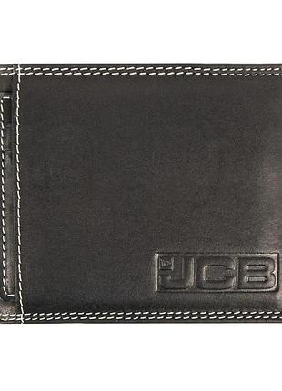 Гаманець шкіряний чоловічий jcb nc52mn black (чорний)